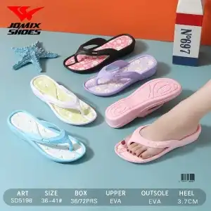 Kapcie damskie 36-41, wielokolorowe, w kwiaty