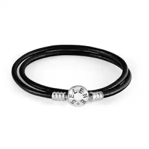 Black Leather Double Length PJPL001-35 SL45, engros