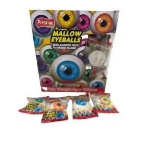 Eyeballs marshmallow lollipop, fruit flavored, Prestige, 4g, wholesale