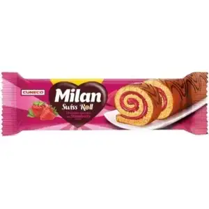 Rulada cu crema de capsuni Milan, 150g, angro