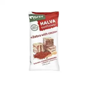 Norsu cocoa flavored halva, 210 g, wholesale