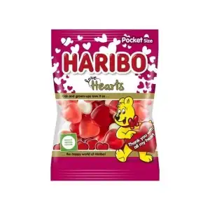 Jeleuri Haribo love hearts 100 g, angro