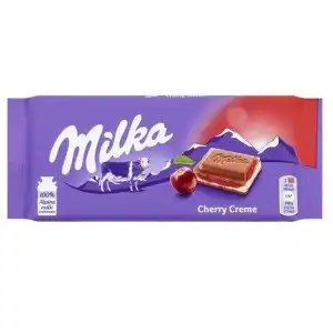 Ciocolata cu crema de visine Milka, 100 g, en gros