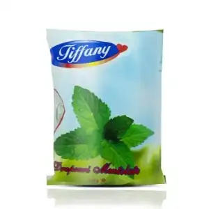 Mint flavored lollipops, Tiffany, 80g, wholesale
