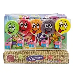 Acadele Smiley Face, Tiffany, 3 bucati, en-gros