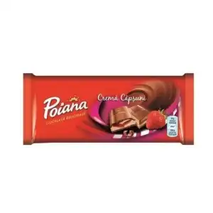 Ciocolata Poiana cu lapte si capsuni 90g, engros