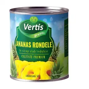 Conserva ananas rondele 565g, engros