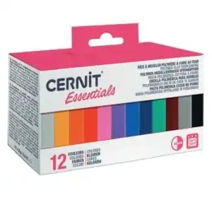 Set 12x25g polymer modeling paste - Cernit Essentials, wholesale