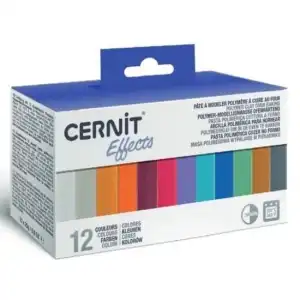 Set 12x25g pasta polimerica de modelat - Cernit Effects, engros