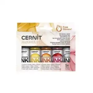 Alcohol int set - Alcohol-based ink, warm colors - Cernit, wholesale