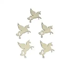 Set 5 figurine lemn - unicorn - C-ART, engros