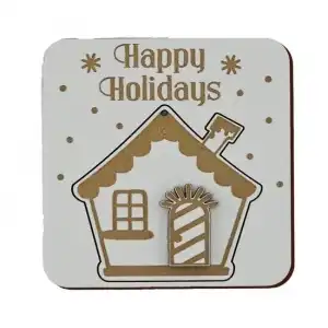 Gift plate - House - Christmas - C-ART, wholesale