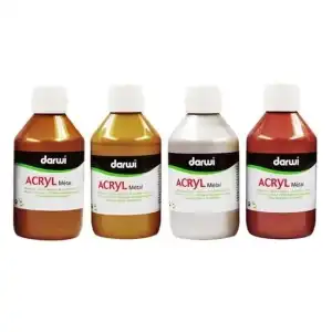 Culori acrilice metalizate 250 ml Darwi