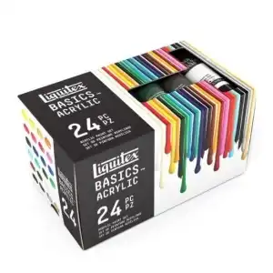 Zestaw farb akrylowych Liquitex Basics - 24 x 22 ml, hurt