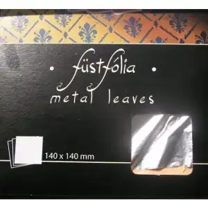 2485 - Silver imitation foil, 14x14 cm, 5 sheets, Pentart, wholesale