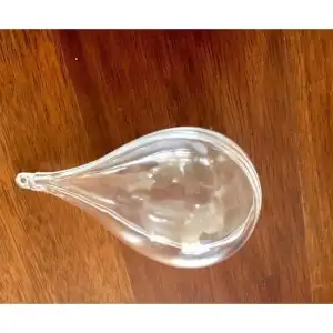 23311 - Teardrop-shaped plastic globe - 10.5cm x 5.5cm - PENT, wholesale
