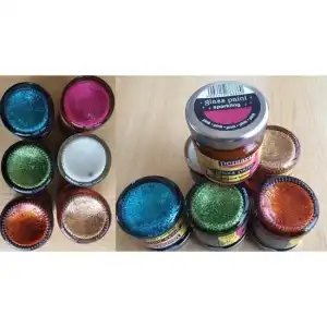 Culori sticla, vitraliu cu glitter 30ml - Pentart, engros