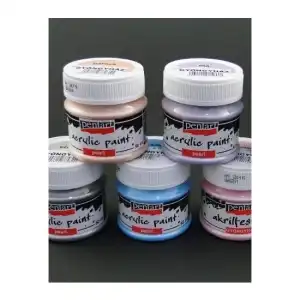 Culori acrilice sidefate - perlate, 50ml - Pentart, angro