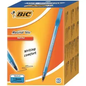 Химикалка Bic Round Stic Exact синя, 0.1 мм, 60 броя, на едро