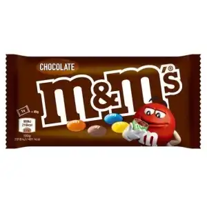 M&M's Chocolate bomboane din ciocolata cu lapte 45 g, en-gros