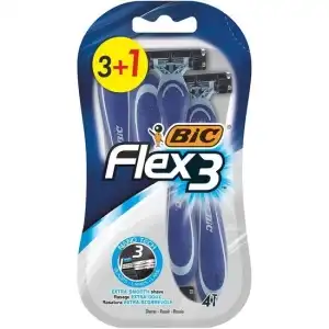 Aparat de ras BIC Flex3, Barbati, 4 buc, engros