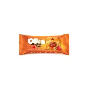 Prajitura casei Alka vanilie si gem de capsuni, 35 g, angro
