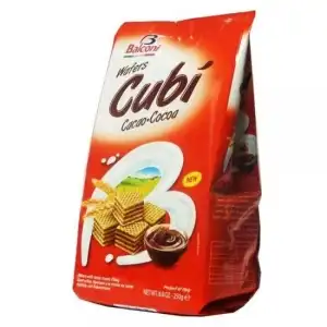 Wafle kakaowe Cubi Balconi, 250 g, hurt