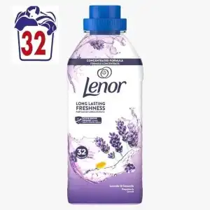 Lenor Lavender & Chamomile Fabric Softener, 675 ml, 32 washes, wholesale