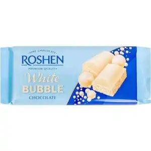 Ciocolata aerata alba Roshen, 80 g, angro