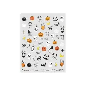 Halloween Nail Sticker Sela, JO-1106, wholesale