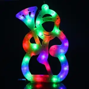 Luminous decoration Snowman Multicolor 45cm, 19737, wholesale