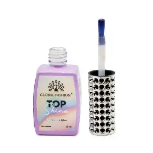 Mirror effect nail top "TOP SHINE" without sticky layer, 12 ml, 07, wholesale