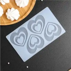 Heart silicone mold, t09221-1, wholesale
