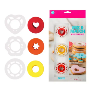 6-piece plastic cookie cutter set, T09546, wholesale
