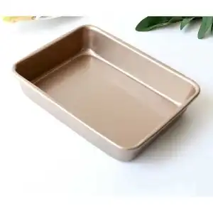 Rust and non-stick rectangle baking pan-large, W77143, wholesale