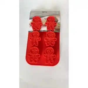 Silicone chocolate mold-6-piece gingerbread, T13136-1, wholesale