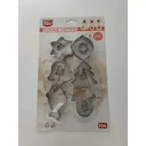 Rozsdamentes kiszúró forma-6db, T12212, nagyker