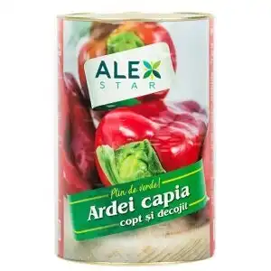 AlexStar Ardei kapia copt și decojit conservă mare, 4200 g