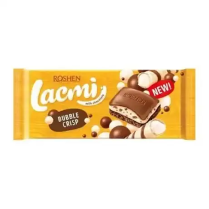 Ciocolată cu lapte aerată Lacmi Bubble Crisp Roshen 85 g, engros