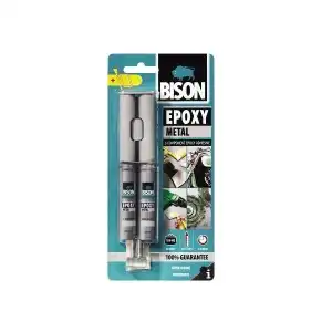 BISON Epoxy Metal two-component adhesive with metallic look, 2 x12ml, wholesale