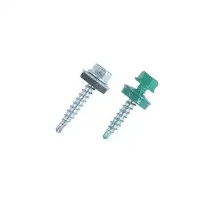 Șurub autoforant STARKFIX, cu cap hexagonal și șaibă EPDM, 4,8x25, RAL8017, 250buc, engros
