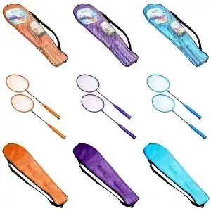 Rachete badminton + fluturasi, 2 buc/set - CWT, engros