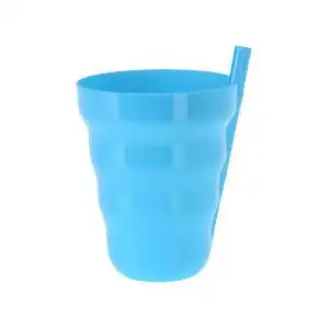 Kubek plastikowy ze słomką 3 sztuki 101003540, hurt