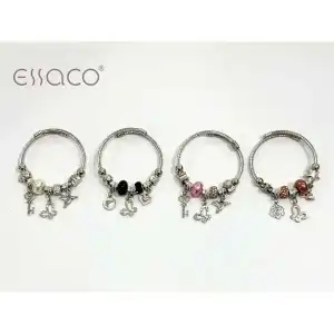 Bratara din inox stil Pandora cu fluture, en gros