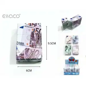 Plastic Tobacco Case with Euro Banknote Print, wholesale