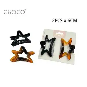 Cleste de par elegant cu fundita, set 2 bucati, lungime 6 cm, engros