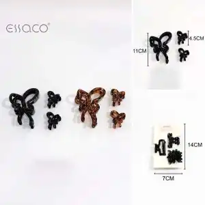 Cleste de par in forma de floare Plumeria, set 2 bucati, lungime 7 cm, engros