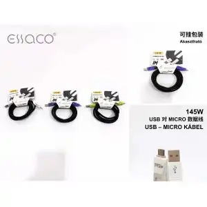 USB-Micro V8 charging cable with 124W label, wholesale