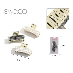 Cleste de par metalic rezistent nuanta aurie, angro