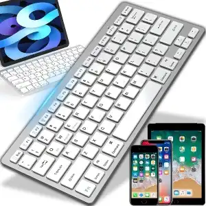 WIRELESS BLUETOOTH MEMBRANE KEYBOARD SMART TV PC IOS WIN ANDROID